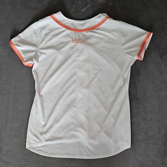 Harley Davidson Women's Big Barn Des Moines Iowa Biker Baseball Jersey Size XXL - Picture 6 of 9